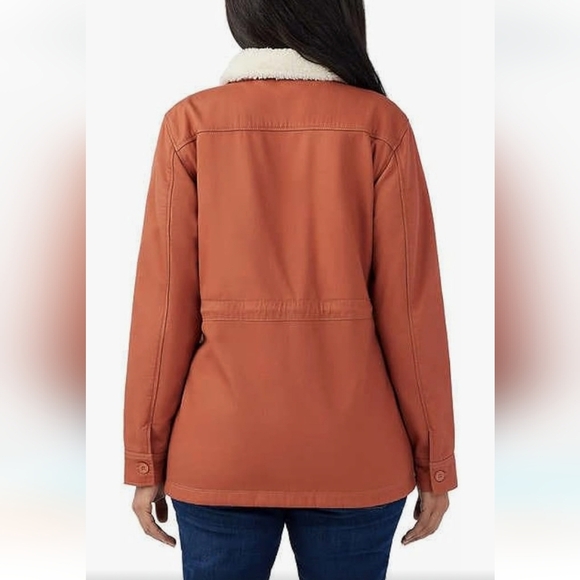 Hang Ten Fleece Interior Women's Utility Jacket in Copper/Orange, Size Medium - Picture 2 of 14